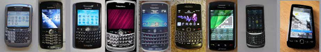 various BlackBerry models