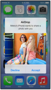 AirDrop on iOS 7