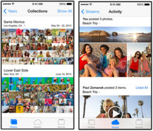 iOS 7 photos app